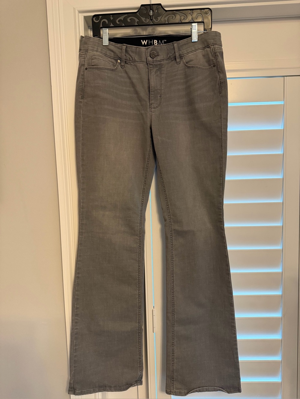 White House Black Market Women's Gray Bootcut Jeans-Size 10-NWT
